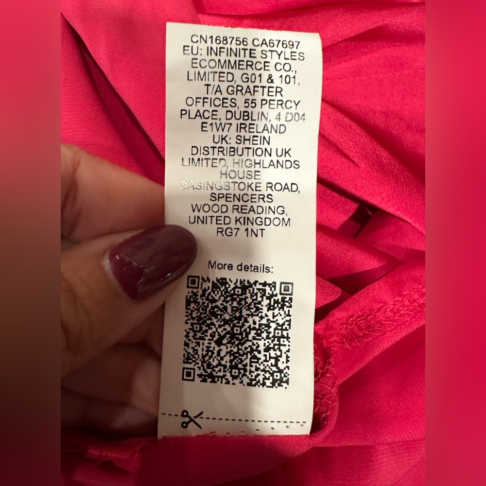 NWOT Opulessa Women HOT PINK Color Spaghetti Strap Simple Fitting Long Dress - Picture 16 of 17